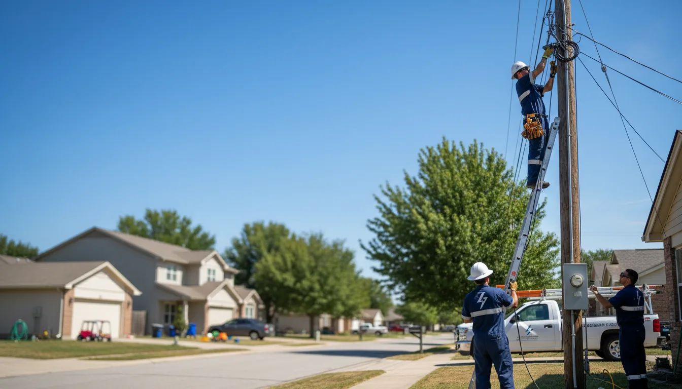 Residential electrician providing installation services in De Graff, OH
